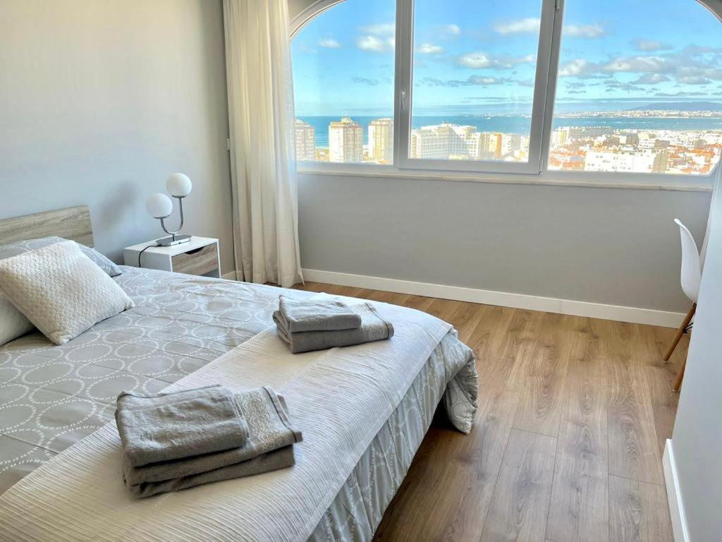 T2 Com Uma Vista Deslumbrante Sobre O Atlantico! Leilighet Costa de Caparica Eksteriør bilde